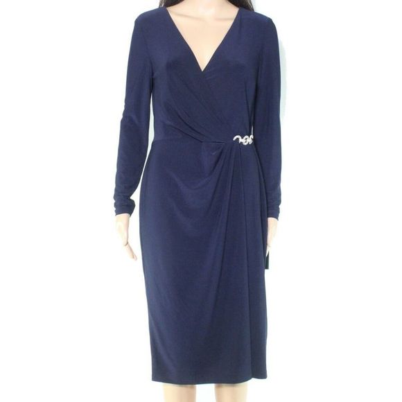 Lauren Ralph Lauren Dresses Lauren Ralph Lauren Womens Navy Long
